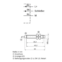 SICK IM08-04NPS-ZW1 Induktiver Näherungssensor M8x1...