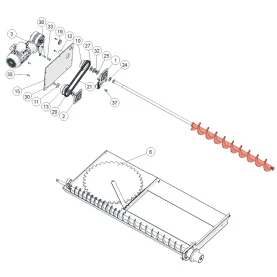 ETA HACK 110-130 / PE-K 105-140 Ascheschnecke für...