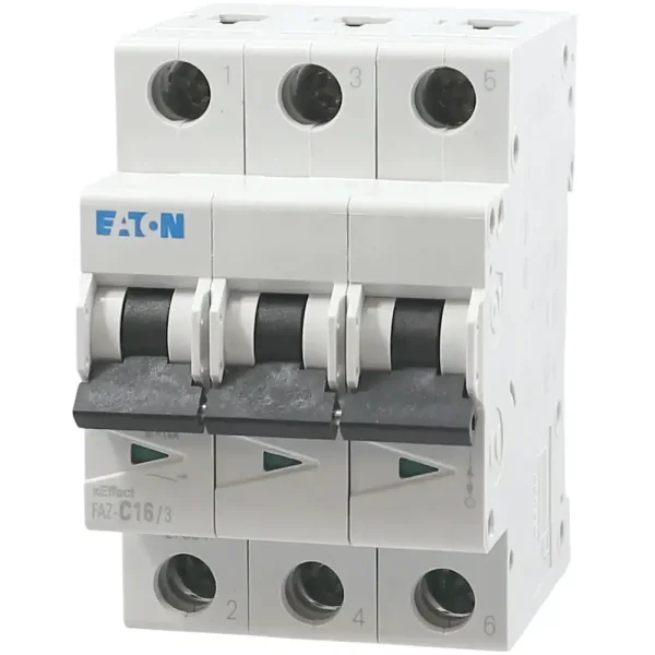 EATON FAZ-C16/3 Leitungsschutzschalter, 16A, 3-polig, 15kA, C-Charakteristik, 3TE