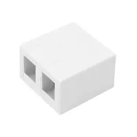 Keystone Anschlussbox 2-Port | schraubbar & Klebepad...