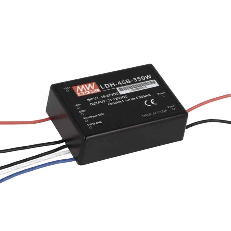 MEAN WELL LDH-45A-350WDA DC/DC LED-Treiber Litze | IN 9-18V | OUT 350mA DALI