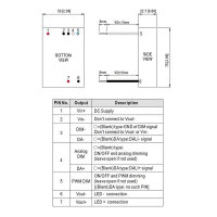 MEAN WELL LDH-45A-350WDA DC/DC LED-Treiber Litze | IN 9-18V | OUT 350mA DALI