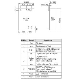 MeanWell LDH-45A-500 DC/DC LED-Treiber, 9-18V zu 500mA, CC