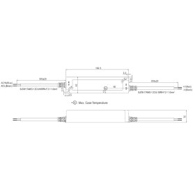 MeanWell LPF-60-15 LED-Treiber, IP67, 60W, 15V, 4A, CV+CC