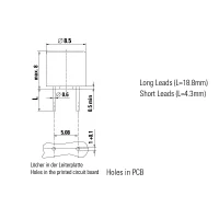 TR5 Subminiatursicherung, RM5,08, flink, 0,04A, 250V, 10 Stück