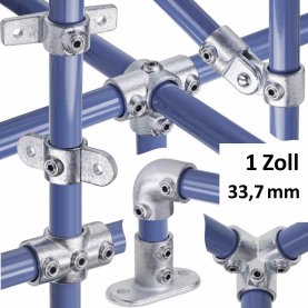 Rohrverbinder-Formteile f&uuml;r 1 Zoll Rohre mit 33,7mm...