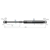 Amortisseur Hayon Stabilus 136715 – 450 N, Pour Ford Fiesta, Toyota Prius, Etc.
