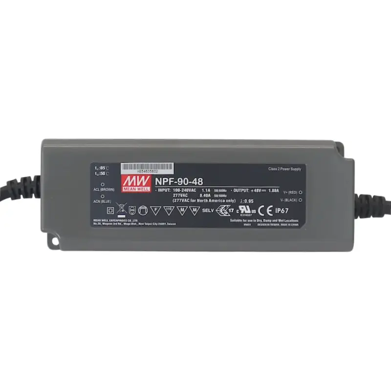 MEAN WELL Serie NPF-90 LED-Treiber IP67 90W | CV+CC Mixed-Mode
