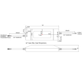 MeanWell PLN-60-24 LED-Treiber, 60W, 24V, 2,5A, CV+CC