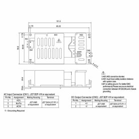 MeanWell PLP-60-48 LED-Treiber, open-frame, 62,4W, 48V, 1,3A, CC einstellbar