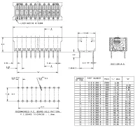 Alcoswitch DIP Schiebeschalter, 4-polig, 10mA, 50V, RM2,54, 10 Stück