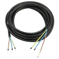 PVC Netzanschlussleitung, 3G1,5mm², 380cm, Schwarz,...