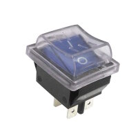 Kontroll-Wippschalter 30x22mm Schutzkappe | 2-polig...