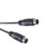 Audio DIN-Verbindungskabel, 5-polig, 1:1, 180°, schwarz, 2,5m