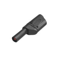 Sicherheits-Bananenstecker 4mm Schwarz | CATII 1000V 32A...