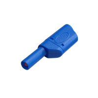 Sicherheits-Bananenstecker 4mm Blau | CATII 1000V 32A...