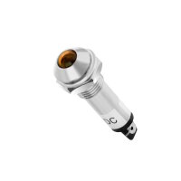 LED Signallampe 12V AC/DC Gelb | Einbau-Ø 8mm...