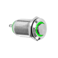 Metall-Drucktaster IP67 | Einbau-Ø 12mm | 12V...