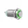 Metall-Drucktaster IP67 | Einbau-Ø 12mm | 12V LED-Ringbeleuchtung Grün