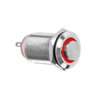 Metall-Druckschalter IP67 | Einbau-Ø 12mm | 12V...