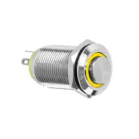 Metall-Druckschalter IP67 | Einbau-Ø 12mm | 12V...