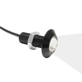 LED-Einbauleuchte, Alu schwarz, 22mm, 12V-, 1,2W,...