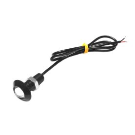 LED-Einbauleuchte, Alu schwarz, 22mm, 12V-, 1,2W, kaltweiß