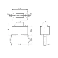 TACT Print-Eingabetaster | 3,5x6mm H 4,3mm | 50mA 12V |...
