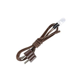 - Kabel u Stecker  -weiß LED Lampe mit Fassung E 10 Krippenzubehör 