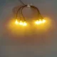 Krippen-/Puppenstuben-Beleuchtung, 6er LED-Lichterkette mit Kabel/Stecker, 3,5V