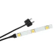 Krippen-/Puppenstuben-Beleuchtung, 3er LED-Modul mit Kabel/Stecker, 3,5V