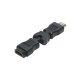 HDMI-Adapter, Stecker 19-polig / Kupplung 19-polig, dreh-/winkelbar