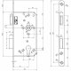 Einsteck-Korridortürschloss, schwere Ausführung, 20mm, DIN rechts, Klasse 2