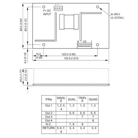 PROTEK PD65-40MA open-frame DC/DC Wandler, 20-60V zu...