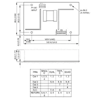 PROTEK PD65-40MA Open-Frame DC/DC Wandler, 20-60V zu...