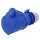 32A CEE Kupplung mit Kabelverschraubung, 3-polig, 6h, IP44, Blau