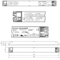FRIWO LT80-24/3300/WR LED-Treiber | 24VDC 3,3A 80W | CV+CC dimmbar