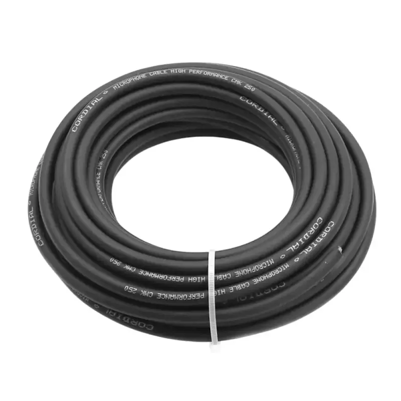 CORDIAL CMK250, Mikrofonleitung, 2x0,5mm², Schwarz, 10m Ring