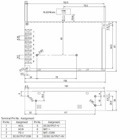 MeanWell ADD-55B Netzteil mit Akku-Ladefunktion (USV),...