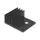 Strang-Kühlkörper, 30x25x12,5mm, Bohrung 2,7mm, Alu Schwarz eloxiert