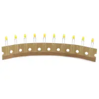 LED 3mm low current diffus | 2mA 2mcd | Gelb 10 Stück