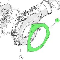 ETA 011-2706-00 Dichtung Saugzuggehäuse, Silikon |...