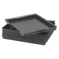 Kunststoffschale 200x160x15mm Schwarz | 5 Stück