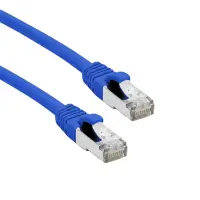 CAT.6A Patchkabel 10m Blau | S/FTP AWG26 PoE kompatibel