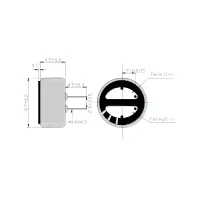 Mikrofonkapsel 9,7x4,5mm | Printmontage RM2,54 | 1-10V