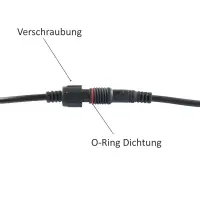 Steckverbinder-Paare IP67 | M10 Verschraubung | 2/3/4-polig Länge 1/2m