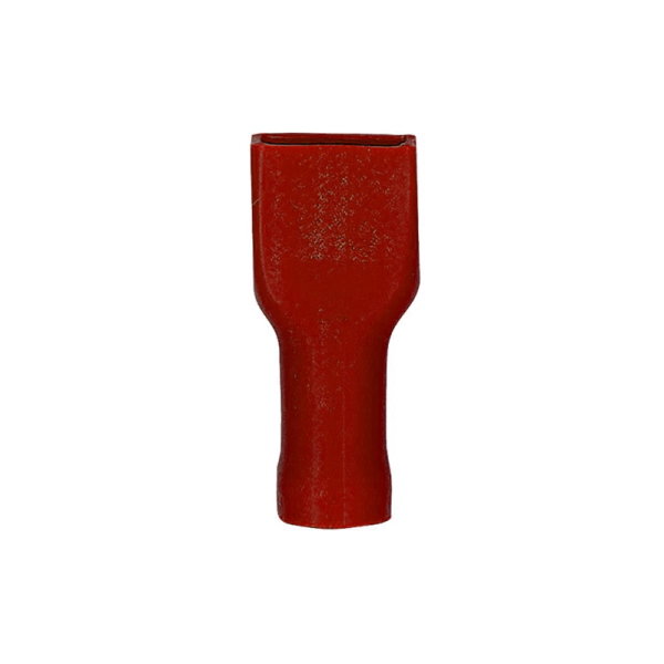 Flachsteckhülse 1,5mm²-4,8 rot 100 Stück vollisoliert 