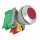 30mm Einbau-Drucktaster IP65 | NC/NO 3A 240VAC | Taste flach Rot