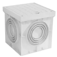 Revisionsschacht für Kabel/Rohre 200x200mm | PP Grau...