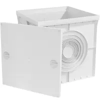 Revisionsschacht für Kabel/Rohre 400x400mm | PP Grau...